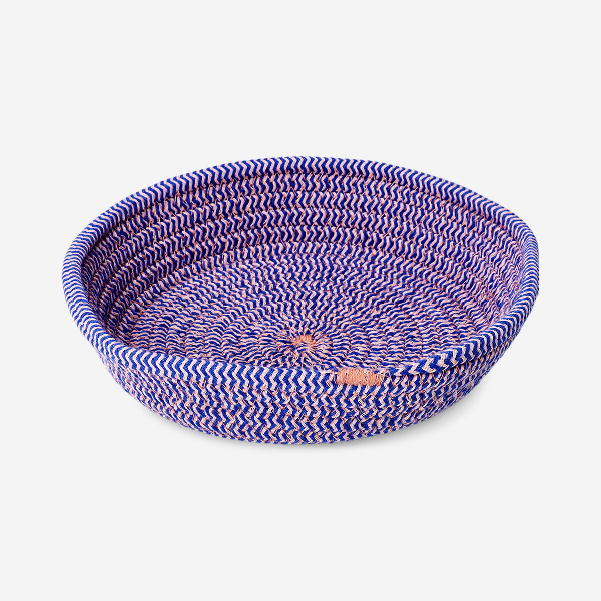Cotton rope bread basket with 23 cm diameter, kitchen storage by Flying Tiger Copenhagen, woven for holding bread or bakery items.