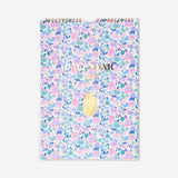 Flying Tiger Copenhagen floral monthly calendar for hanging in office, displaying 2027 with colorful flower designs.