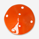 Decorative red mushroom for home decor, 8 cm size, by Flying Tiger Copenhagen, featuring a vibrant red cap and playful design.