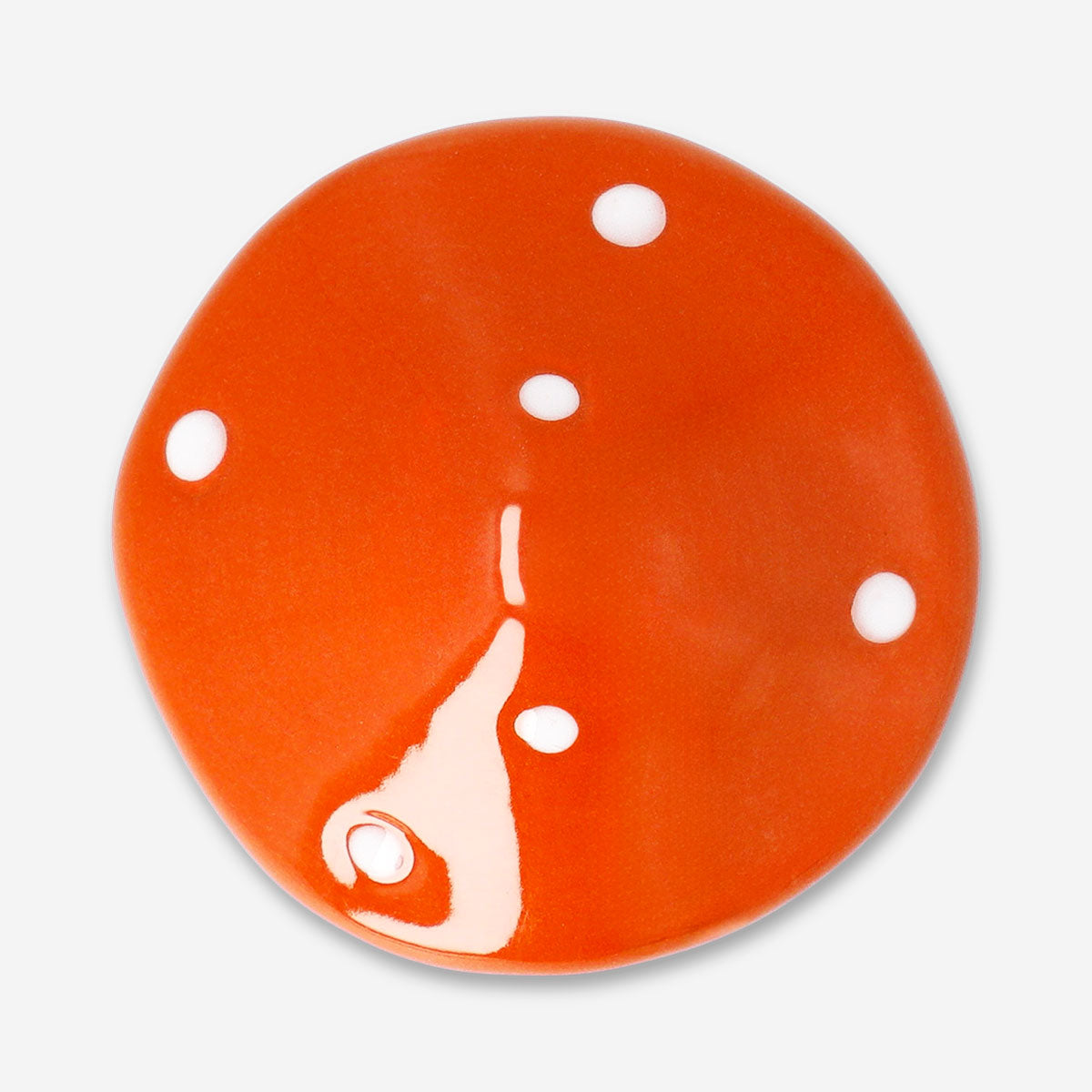 Decorative red mushroom for home decor, 8 cm size, by Flying Tiger Copenhagen, featuring a vibrant red cap and playful design.