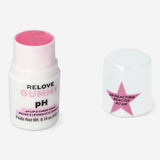 Flying Tiger Copenhagen Relove Jelly Blush in shade PH reactive, showing the pink, gel-like personal care product in a compact container.
