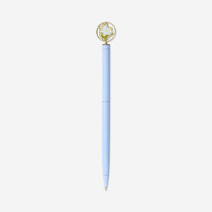 Flying Tiger Copenhagen floral ballpoint pen with colorful floral design for office use.