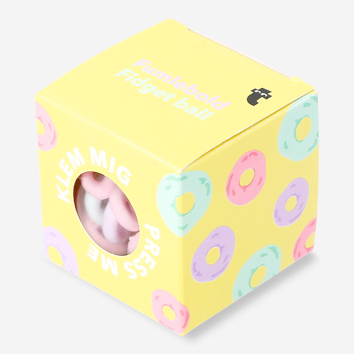 Flying Tiger Copenhagen cereal fidget ball gadget with colorful, textured surface for sensory and stress relief.