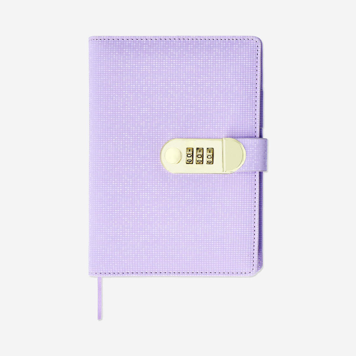 Purple diary with combination lock