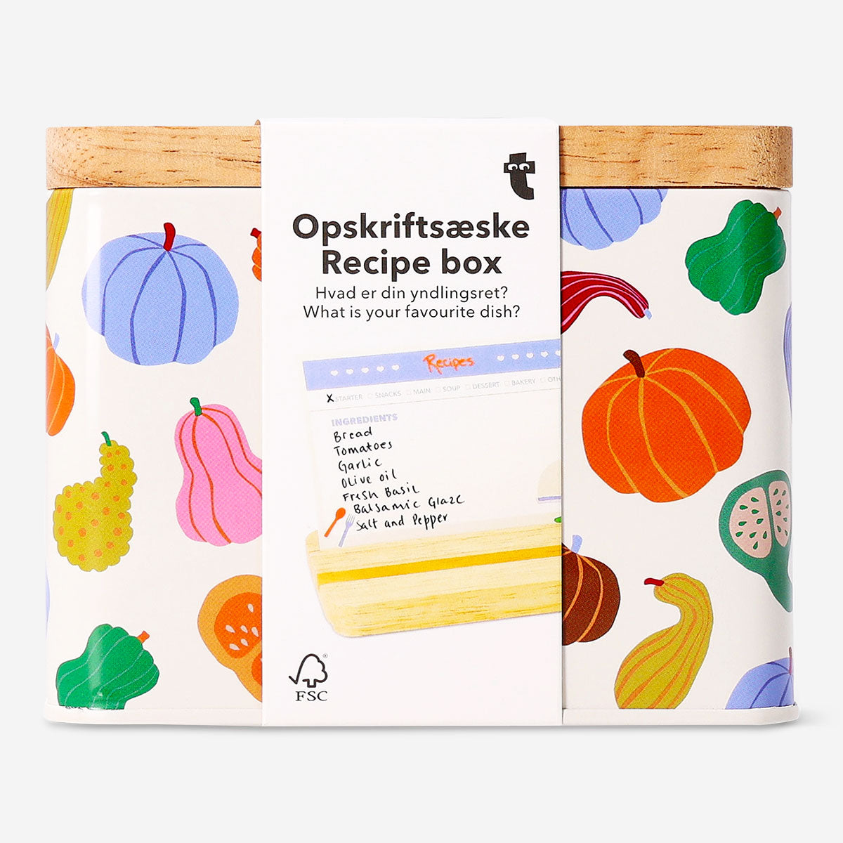 Recipe box - 12x8 cm