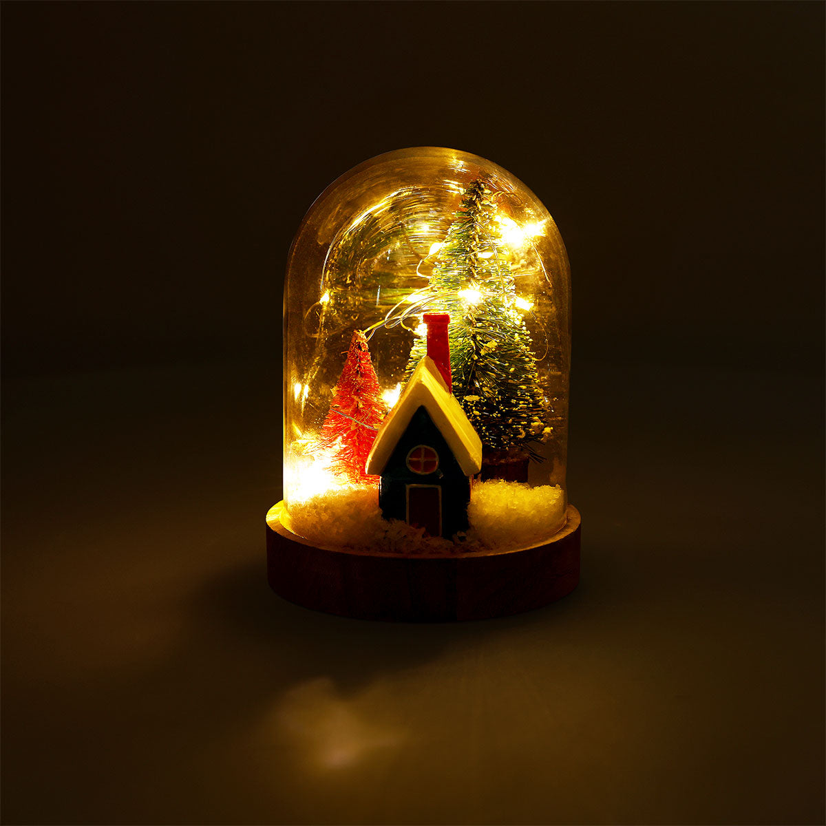 Glowing Christmas decoration, 10 cm, in a home setting, by Flying Tiger Copenhagen, featuring festive lights and holiday design
