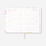 Floral study planner with zip lock - English