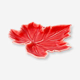 Ceramic leaf dish in green, 20 cm size, designed for kitchen use, by Flying Tiger Copenhagen, shown on a white background.