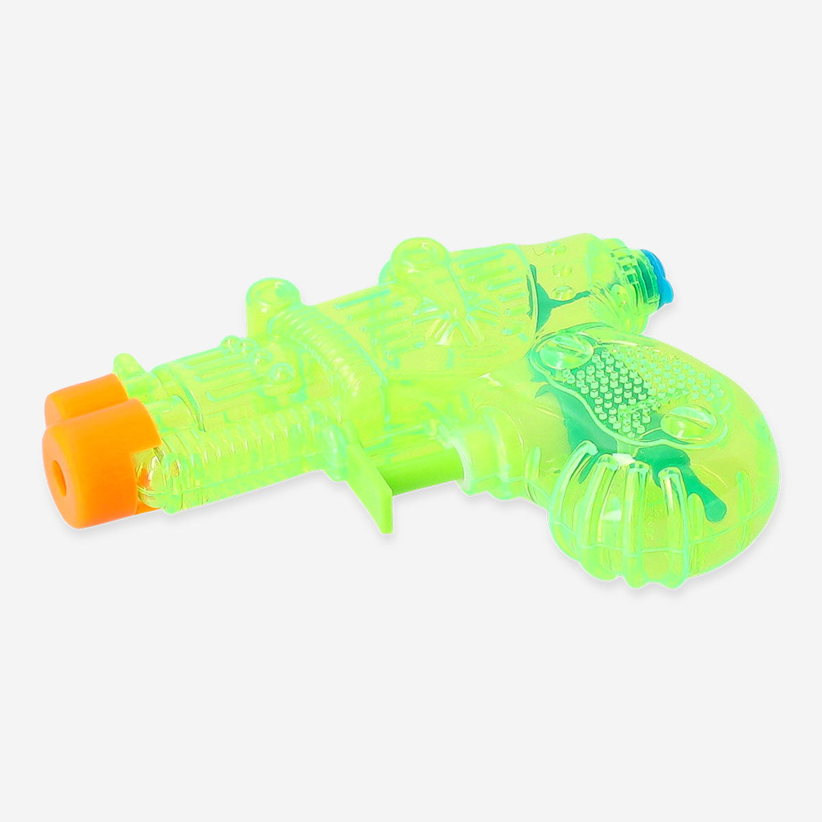 Small green Flying Tiger Copenhagen water blaster toy with a compact design and spray nozzle for outdoor fun.