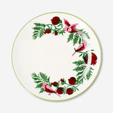 Christmas print ceramic plate from Flying Tiger Copenhagen, 20 cm kitchen dish with festive holiday design.