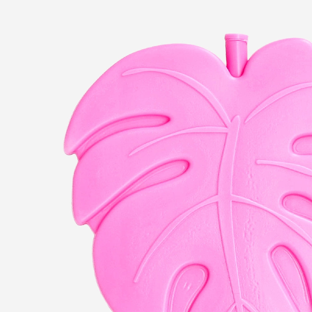 Pink leaf-shaped ice block from Flying Tiger Copenhagen, decorative home accessory for cooling drinks or stylish display.