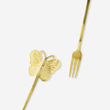 Dessert forks with butterfly topper - 2 pcs