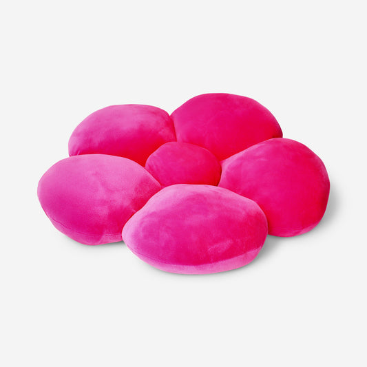 Pink flower cushion