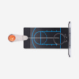 Flying Tiger Copenhagen metal tabletop basketball game with mini hoop and ball for fun indoor play.