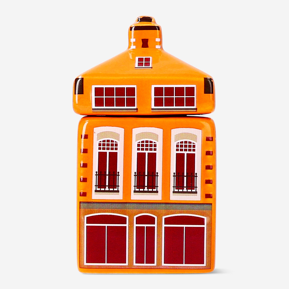 Nordic spice house - Orange and burgundy
