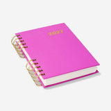 Pink Flying Tiger Copenhagen B6 daily diary 2027 in English, open page showing daily planner layout for office use.
