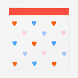 Set of 20 1L Flying Tiger Copenhagen grip seal kitchen bags with zip closure and heart print, ideal for food storage.