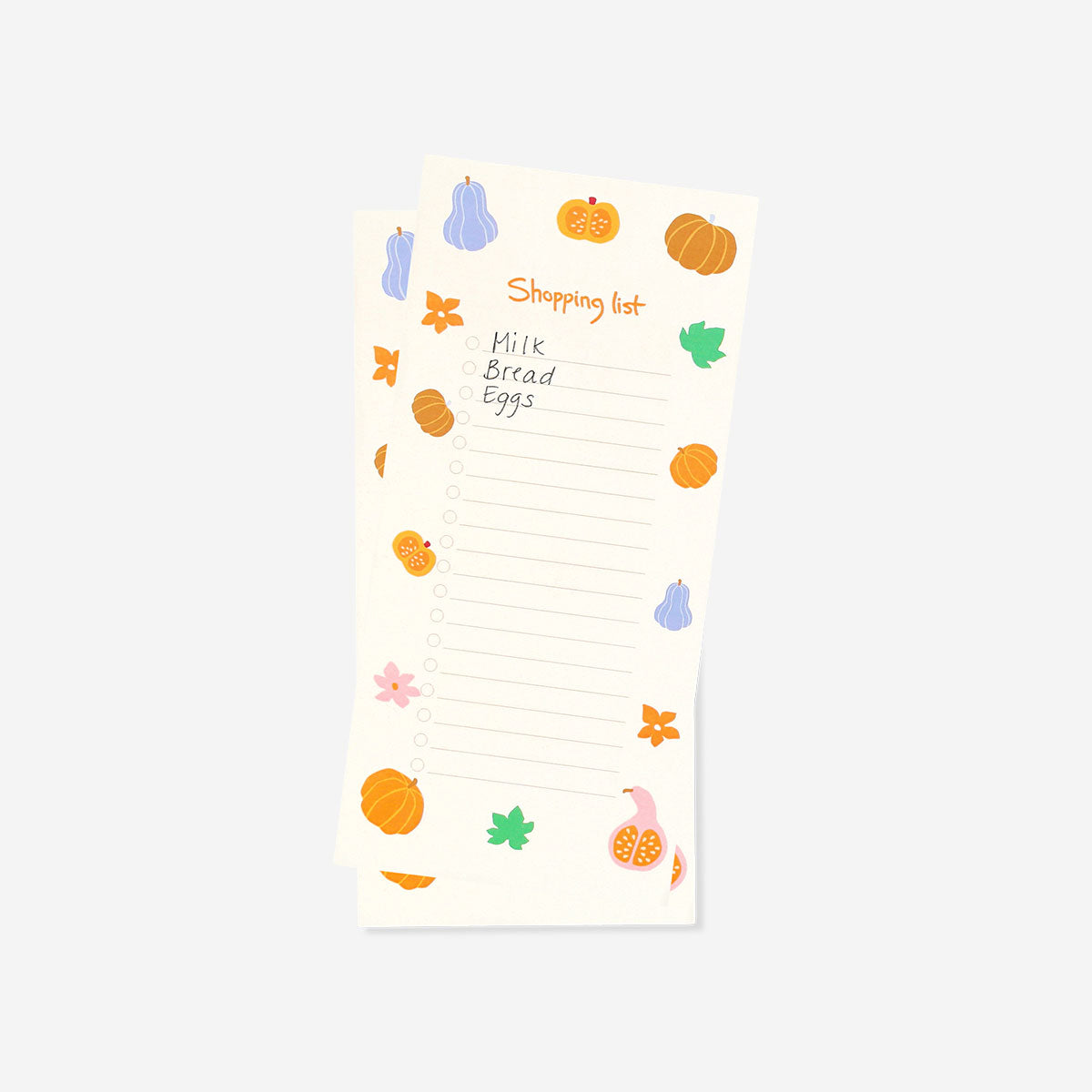 Office shopping list with magnet from Flying Tiger Copenhagen showing a colorful, organized list on a magnetic pad for easy sticking.