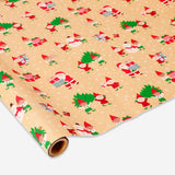 400 cm craft wrapping paper with elf print from Flying Tiger Copenhagen, featuring festive holiday design for gift wrapping.