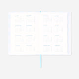 Chequered study planner with zip lock - English