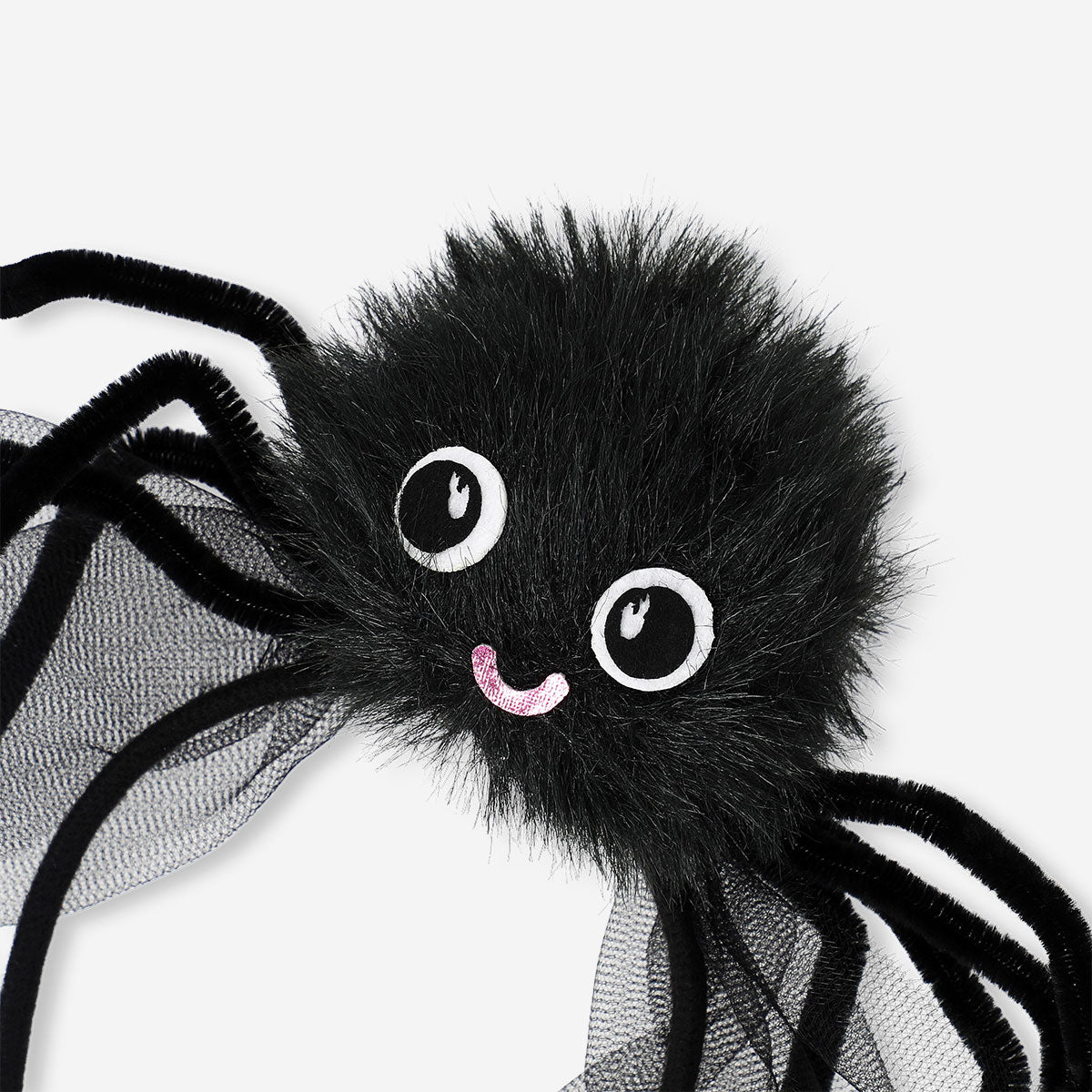 Black spider costume hairband for adults, ideal for party costumes, featuring a spider design from Flying Tiger Copenhagen.