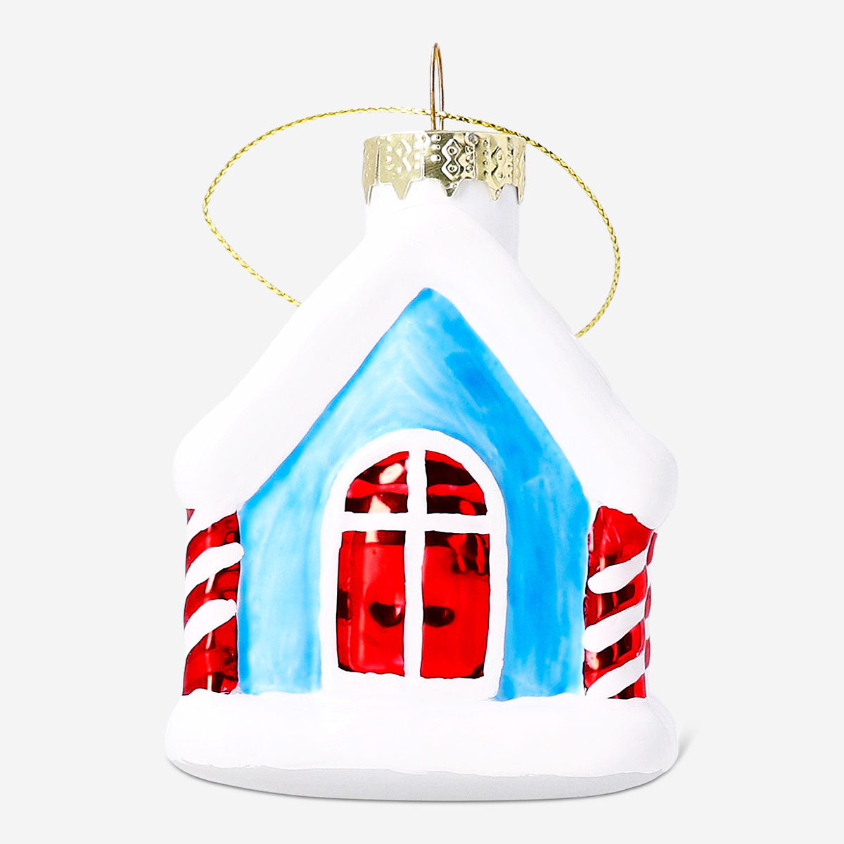 Flying Tiger Copenhagen snow-covered house ornament, a festive home decor piece with a wintery, holiday-inspired design.