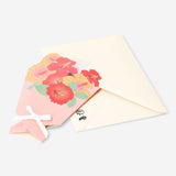 Office greeting card featuring a colorful flower bouquet design by Flying Tiger Copenhagen.