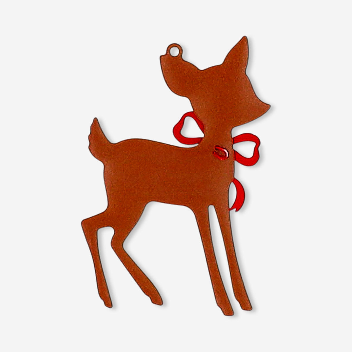 Decorative metal hanging ornament featuring a deer, ideal for home decor, by Flying Tiger Copenhagen.