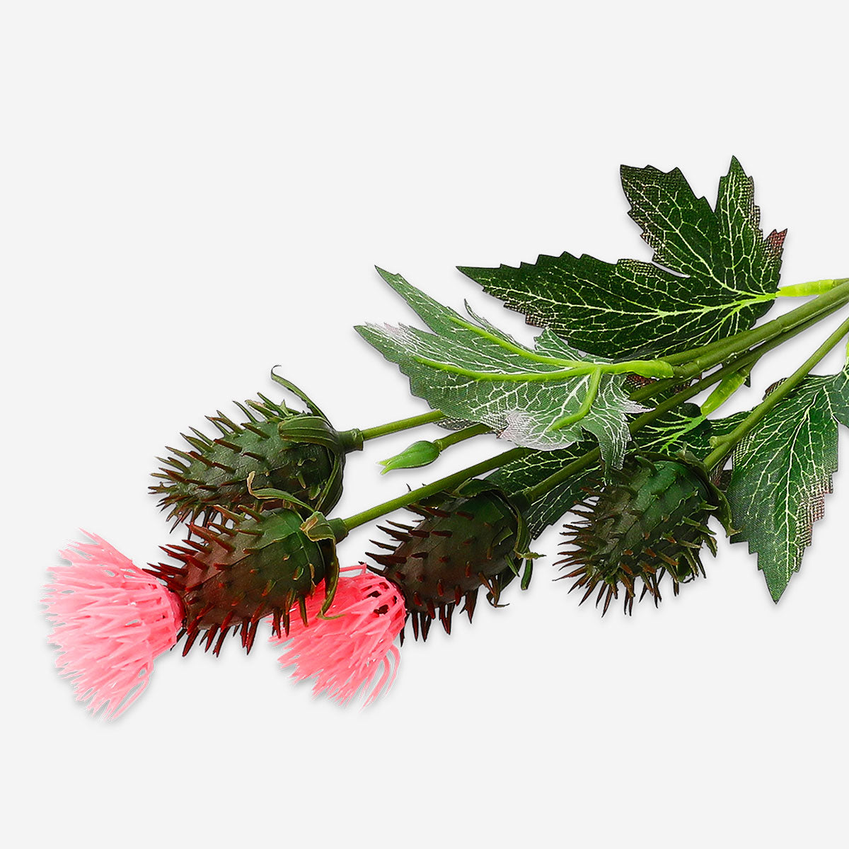 Decorative flying thistle flower for home decor by Flying Tiger Copenhagen, featuring detailed purple and green floral design.