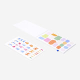 Jungle-themed office sticker book by Flying Tiger Copenhagen featuring colorful jungle animal and plant stickers.
