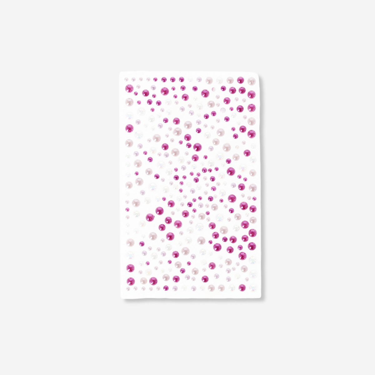 Adhesive face pearls by Flying Tiger Copenhagen for personal care, shown arranged on a white background for easy application.