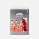 Guirlande lumineuse - Pinces cœur rouges