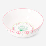 Ceramic bowl with dots and seashell - 15 cm