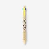 Flying Tiger Copenhagen multi-colored ballpoint pen with erasable ink, featuring vibrant ink colors and a sleek office pen design.