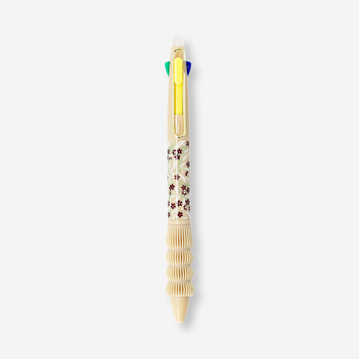 Flying Tiger Copenhagen multi-colored ballpoint pen with erasable ink, featuring vibrant ink colors and a sleek office pen design.