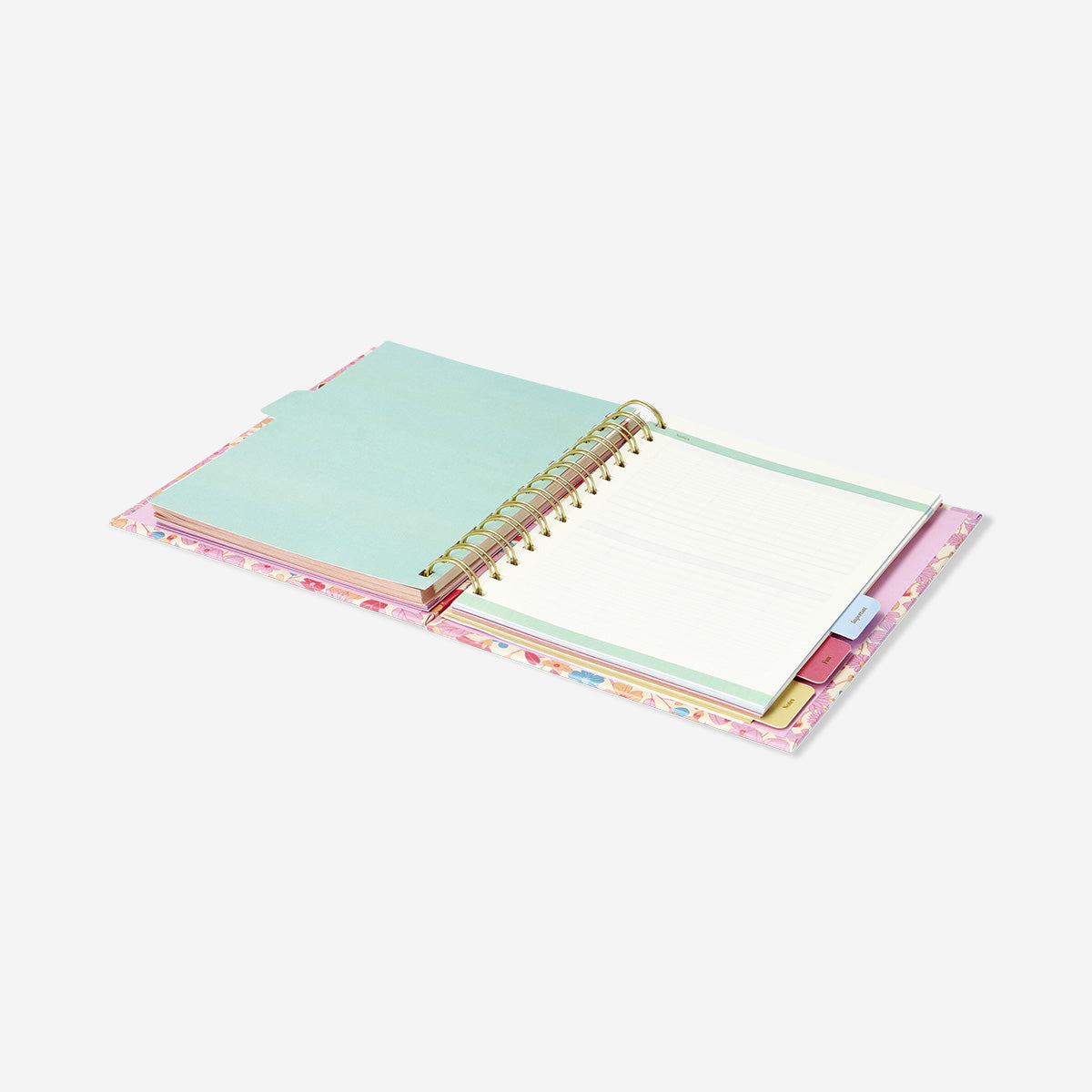 B6 planner settimanale floreale