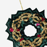 Hanging ornament - Wreath with sequins