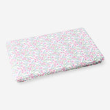 Fabric tablecloth with floral design from Flying Tiger Copenhagen, 140x220 cm, featuring colorful flower patterns for home decor.