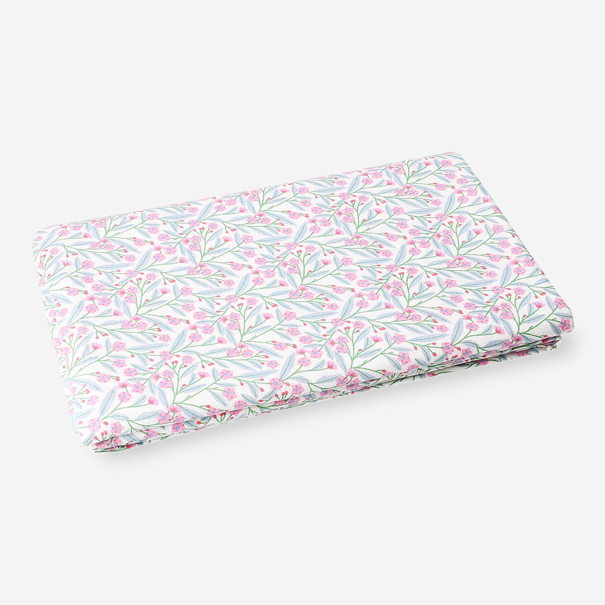 Fabric tablecloth with floral design from Flying Tiger Copenhagen, 140x220 cm, featuring colorful flower patterns for home decor.