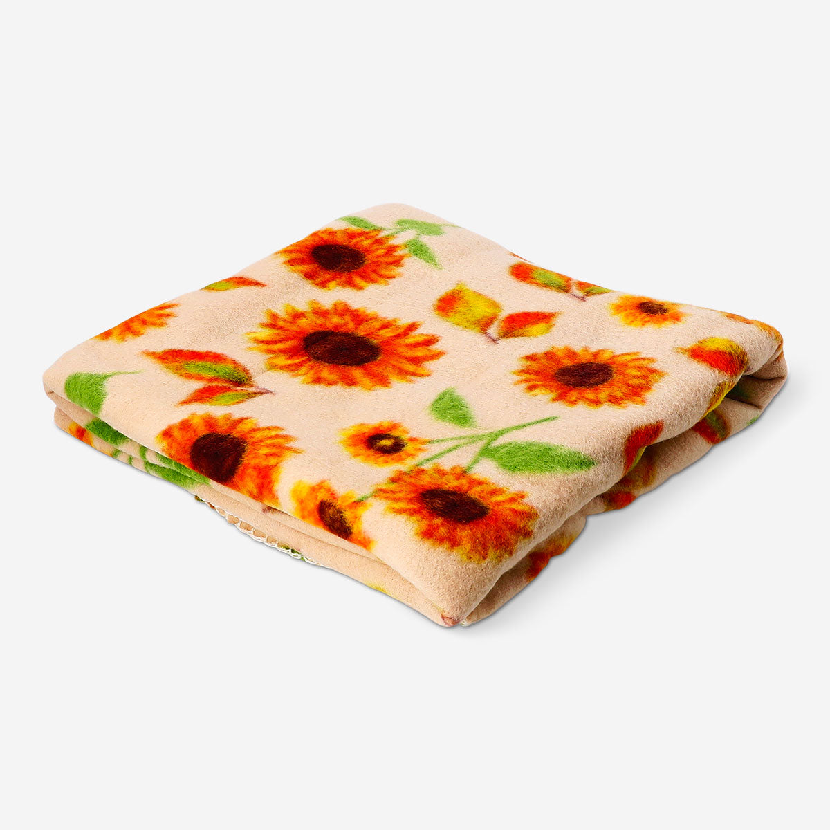 Flying Tiger Copenhagen fleece blanket with autumnal print, 180x130 cm, cozy home decor for fall seasons.