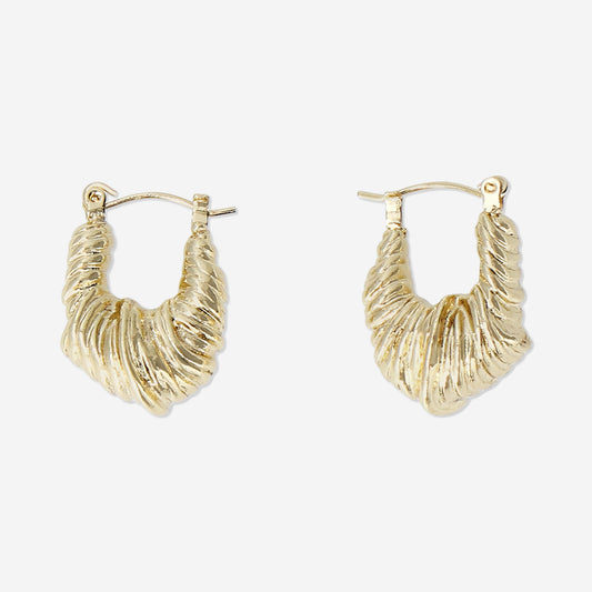 Hanging earrings - Gold croissants