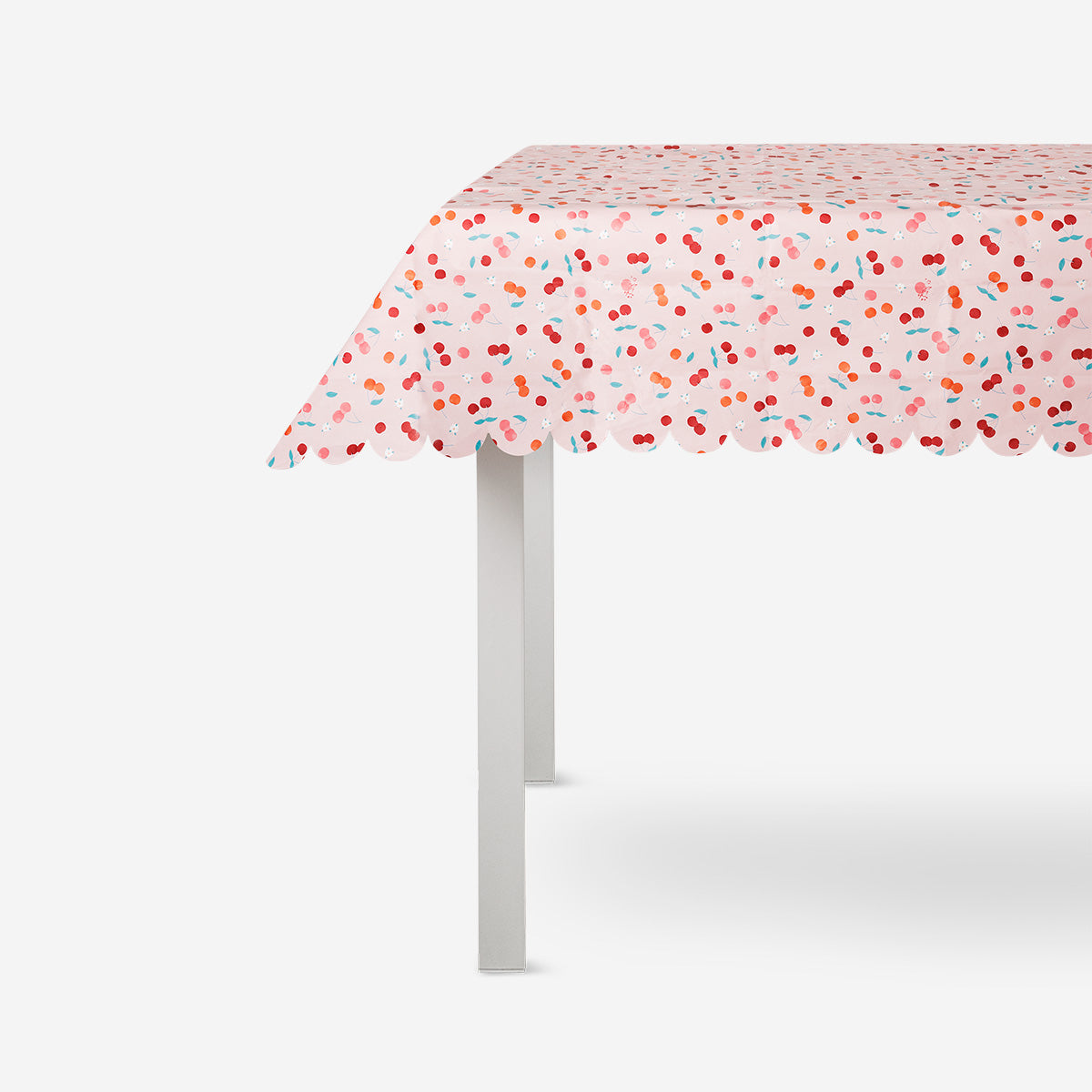 Paper tablecloth with berry print - 180x120 cm