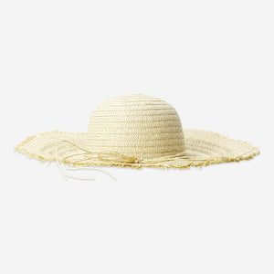 Summer straw hat with bow for adults by Flying Tiger Copenhagen, featuring a woven textile design and adjustable fit.