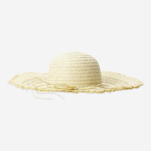 Sombrero de paja de verano con lazo para adultos - Talla única