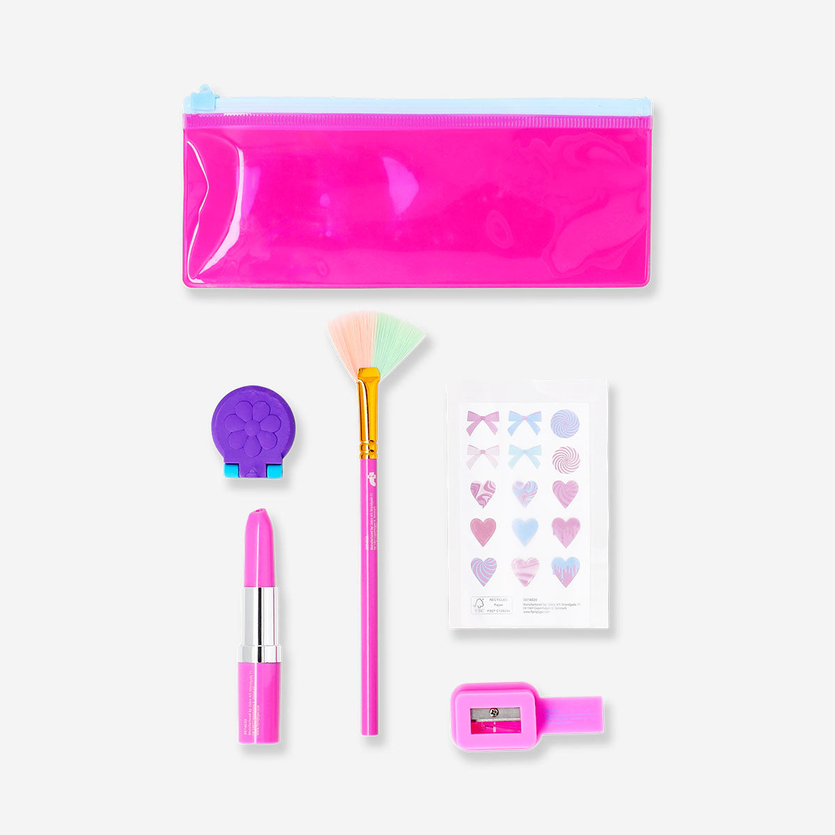 Flying Tiger Copenhagen office stationery set with pens, notebooks, and accessories for journaling and writing activities