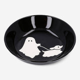 14 cm ceramic bowl with debossed ghost print, Flying Tiger Copenhagen kitchenware, featuring spooky ghost design.
