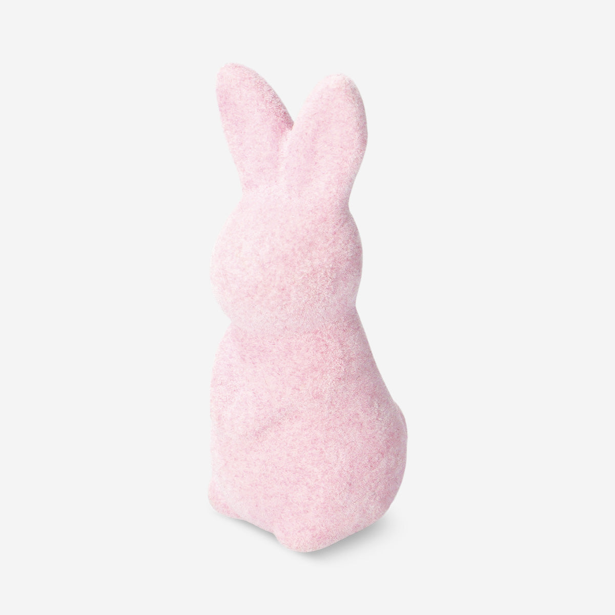 Decorative pink flock rabbit - 8 cm | Flying Tiger Copenhagen