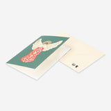 Flying Tiger Copenhagen Christmas card featuring an angel design, perfect for holiday greetings and office holiday decor.