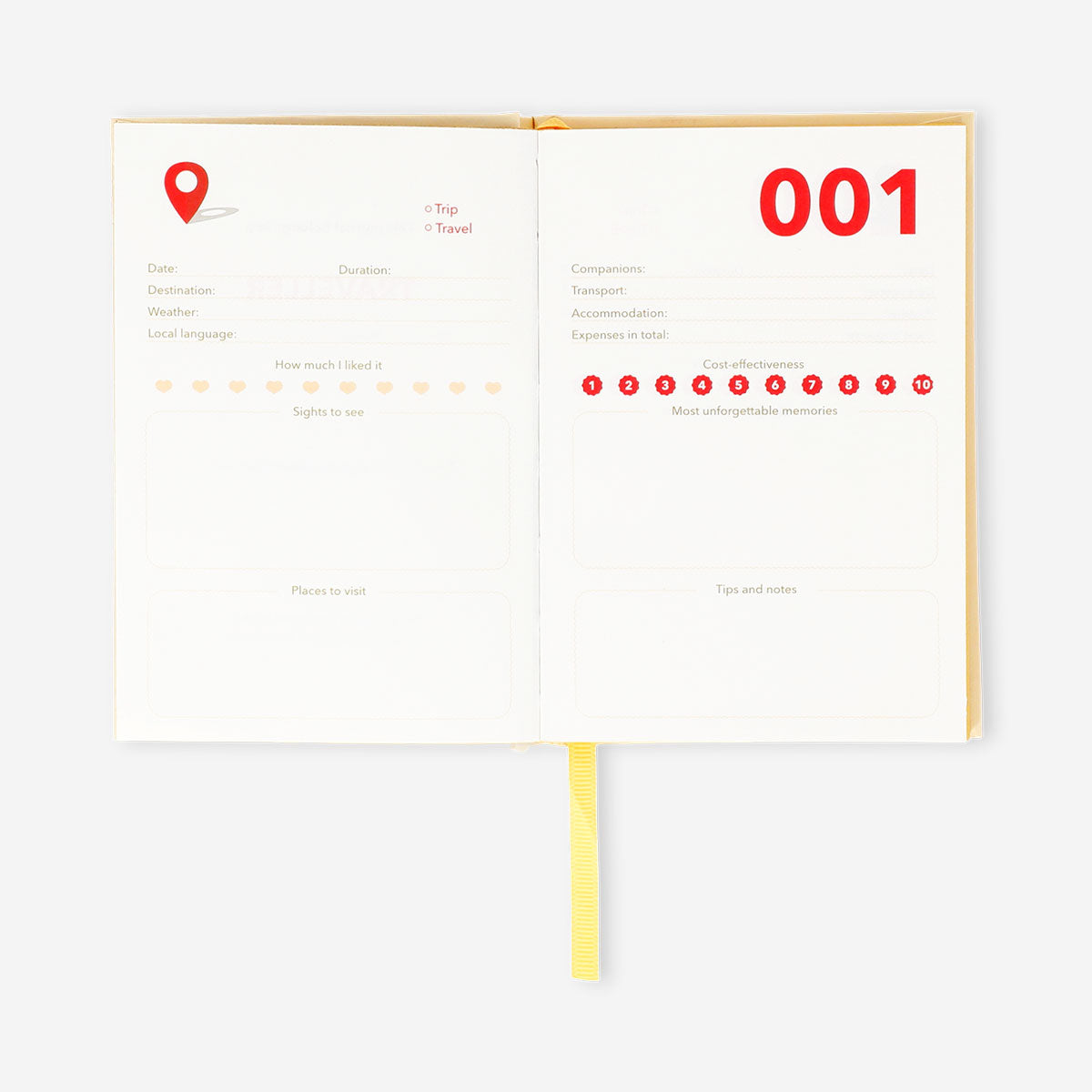 Flying Tiger Copenhagen A6 travel journal with a sleek cover, ideal for office notes and travel planning.