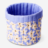 Flying Tiger Copenhagen floral textile storage basket, 25cm, with colorful floral print, ideal for organizing home essentials